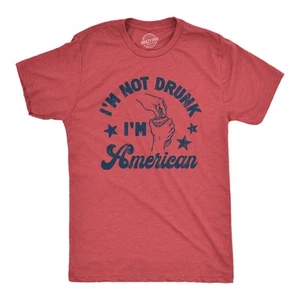 Camiseta Para Hombres Im Not Im American Divertida Sarcástica Fiesta del 4 de Julio - Imagen 1 de 7