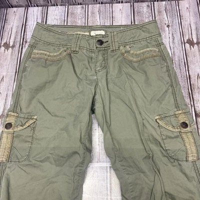 Pantalones Maurices Mujer 3/4 Verde Carga Militarycore Pierna Recta Exterior 30x30 Foto 1 de 4
