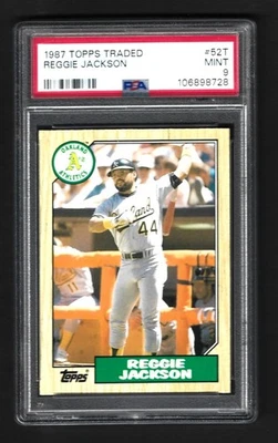 1987 Topps Traded #52T Reggie Jackson PSA 9 - image 1 of 2