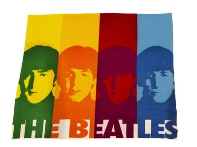 Разноцветный радужный флисовый гобелен The Beatles Faces 58x48 - Изображение 1 из 3