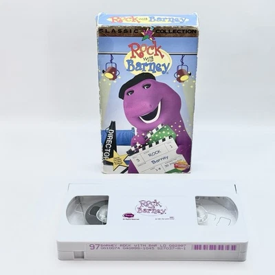 Rock With Barney VHS (1992) – Backyard Gang Final Episode Classic Collection Foto 1 de 4