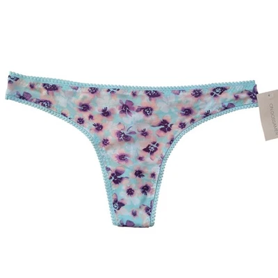 ON GOSSAMER 022150 Triple Malla G Tanga Panty Ropa Interior M/L Floral Dreams Nuevo con Etiquetas Foto 1 de 4