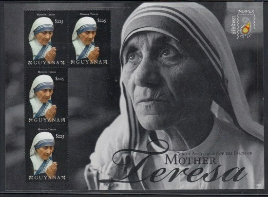 GUYANA Mother Teresa MNH souvenir sheet - Image 1 of 1