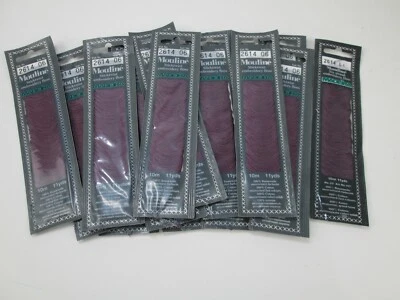 Embroidery Floss 14 Packages Purple Plum Madeira Mouline  NEW Color 2614 Germany - Image 1 of 4