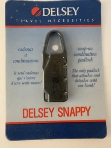 New Delsey Luggage Snappy Snap-On Combination Lock 3 Digits Non TSA Compliant - Picture 1 of 6