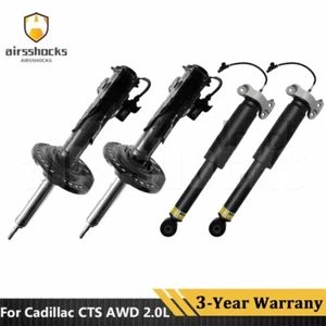 For Cadillac CTS AWD 2.0L 3.6L w/Electric 4X Front & Rear Shock Struts 23247462 - Picture 1 of 15