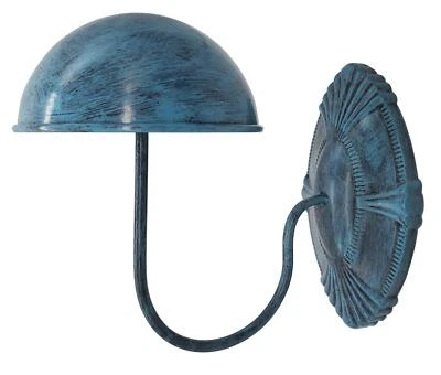 复古绿松石壁挂式帽子架金属展示衣架适用于入口 — 第 1/4 张图片