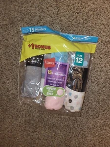 Hanes Girls Hipster Panties Underwear Size 12 Open Package 8 Pair - Picture 1 of 1