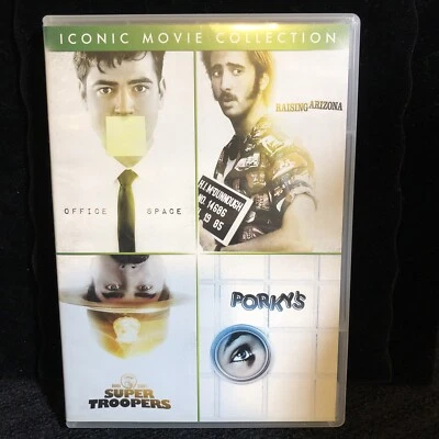 Iconic Movie Collection Office Space, Raising Arizona, Super Troopers & Porky's - Image 1 of 4