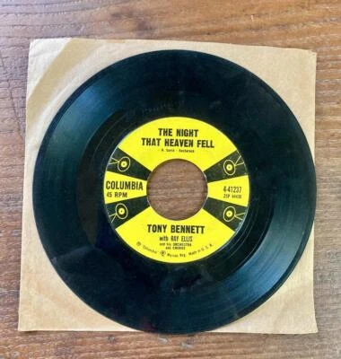 Tony Bennett Firefly/ The night That Heaven Fell Down Columbia 4041237 45 RPM EX - Image 1 of 2