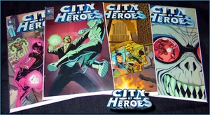 CITY OF HEROES #9 10 11 12 (2005) SET MMORPG VIDEO GAME BLUE KING STUDIOS FN/VF - Picture 1 of 5