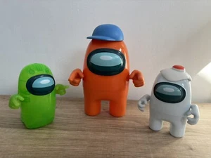 Among Us Series 2 Action Figure 17cm Orange + Glow In The Dark & White VGC - Picture 1 of 7