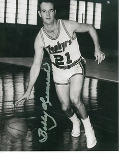 FOTO FIRMATA BOBBY SLICK LEONARD INDIANA PACERS 8"x10" con zefiri coa chicago - Foto 1 di 1