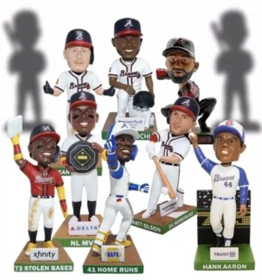 Juego completo de 11 bobbles Braves SGA 2024 con envío GRATIS (Acunax3/Ludacris/Outkast) Foto 1 de 4