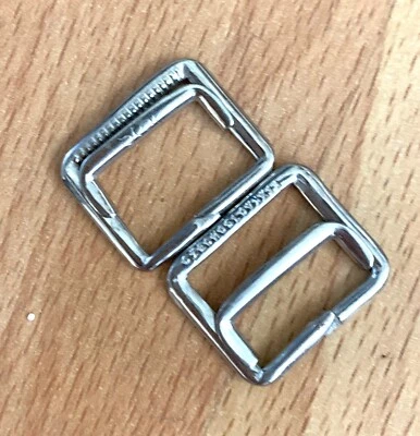 6pcs  Silver Stainless Tri Glide Roller buckle Suit Strap 20mm  24mm - Image 1 of 3