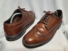 Chaussures Oxford vintage Bostonian taille 10 D/B marron crampons en V pour hommes