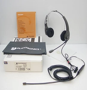 Plantronics P101N-U10P Polaris Binaural Noise-canceling for Nortel MITEL Avaya - Zdjęcie 1 z 1