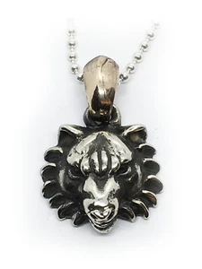 Wolf Head Silver Pendant - Picture 1 of 4