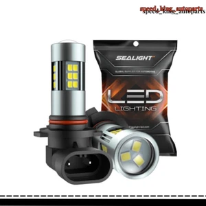 SEALIGHT H10/9145/9140 LED Fog Light Bulbs 6000K F1 Xenon White 27 SMD Chips - Picture 1 of 9