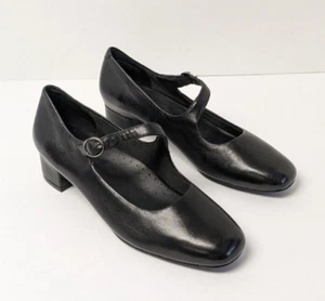 Trotters Desna Mary Jane Pumps, Black Leather, Women's 6 - Picture 1 of 6