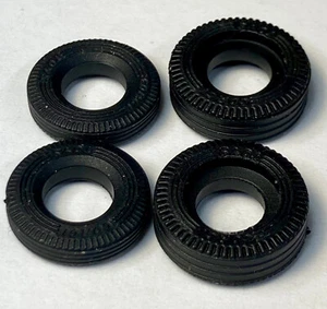 Corgi 4 new rubber TIRES - for 156/159 Cooper-Maserati & 155/158 Lotus Climax F1 - Picture 1 of 2