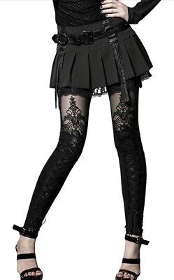 Punk Rave Corsé Imitación Cuero Leggings Gótico Victoriano Sexy Vixen Sirena Talla M Foto 1 de 4