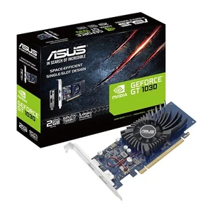 2 x Asus NVIDIA GEFORCE GT1030 GT1030-2G-BRK 2GB DDR5 PCIe3 HDMI DP  Low Profile - Picture 1 of 4