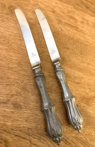 2 New French Hollow Knife Knives Hallam Wilton Armetale Pewter 10 3/8 inch - Picture 1 of 3