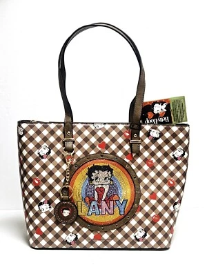 Betty Boop Mujer Grande Cartera Llavero Conjunto Bolso de Mano Bolso de Hombro Llevar Todo el Bolso  Foto 1 de 4