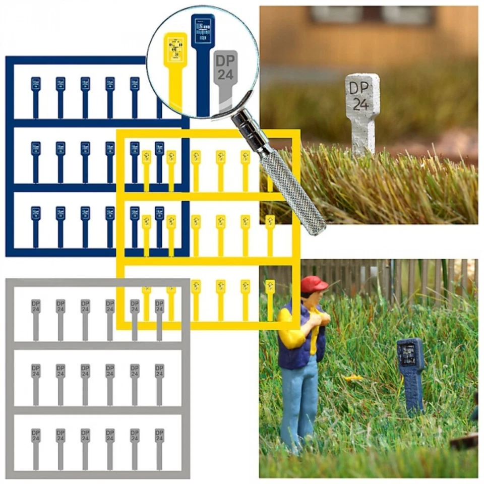 Busch WARNING MARKERS scale H0 - 1493 - Image 1 of 1