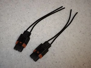 94 04 Mustang Pair FOG LIGHT WIRING PIGTAILS connectors Ford GT 5.0 4.6 stang - Picture 1 of 2