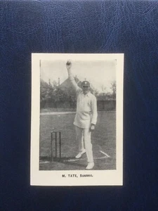 D C Thomson Cricketer card 1924 M Tate - Picture 1 of 2