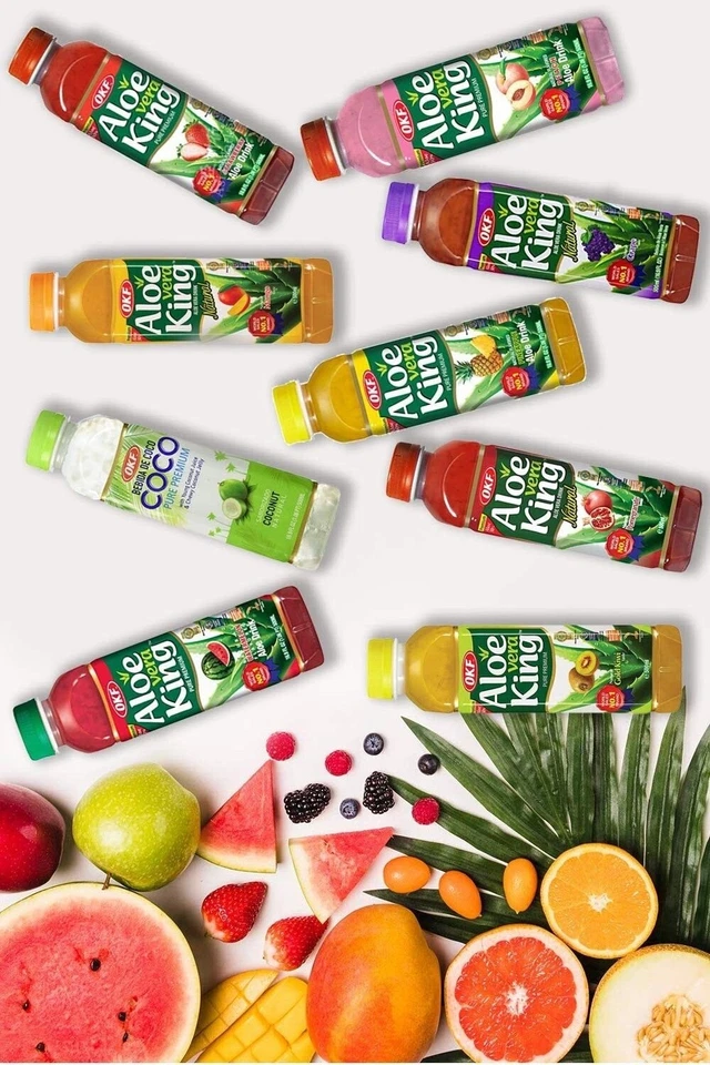 OKF Aloe Vera King Drink 10 sabores nuevo paquete de variedad, precio más bajo Foto 1 de 4