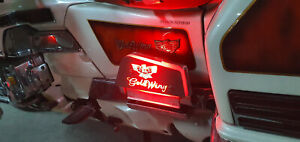 Gold Wing Honda GL 1500 lighting floorboard covers with red LEDs