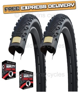 Schwalbe CX COMP 26 x 2.0 Black Semi Slick Mountain MTB Bike TYRE s TUBE s - Picture 1 of 18