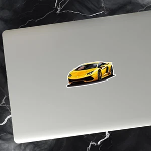 2x Lamborghini Huracan - Custom Cut Phone Laptop Fridge Stickers - Free Post - Picture 1 of 2