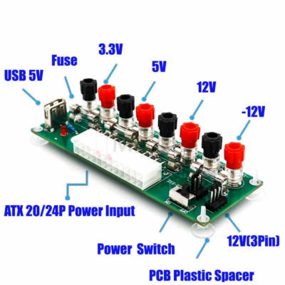 20/24 Pins ATX Benchtop PC Power Adapter with USB 5V port upgrade version - Image 1 of 4