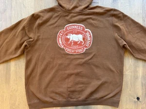 RARE Carhartt Guinness Finest Stout Walnut Brown Hoodie Sweatshirt Mens 2XL EUC - Picture 1 of 17