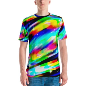 Men's T-shirt LGBTQ plus Rainbow star shine pride gay lesbian pride shirt  - Picture 1 of 25