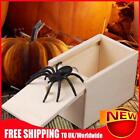 Prank Gift Novelty Wooden Prank Spider Scare Box Kids Adult Halloween Toy Gifts