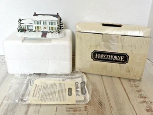 1994 Hawthorne Architectural Collection Norman Rockwell Bringing Home the Tree - Picture 1 of 9