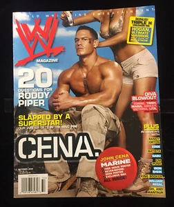 WWE Magazine October 2006 John Cena MARINE FILM POSTER Diva Blowout Roddy Piper - Imagen 1 de 9