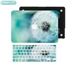 Flower Pattern Rubberized Hard Case Kb Cover For Macbook Air Pro 13" 14" 15" 16"