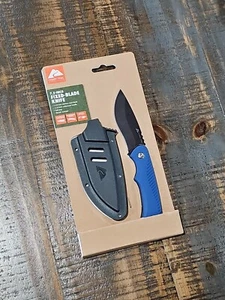 Ozark Trail 7.5" Knife With Sheath Blue New Fixed Blade - Picture 1 of 3