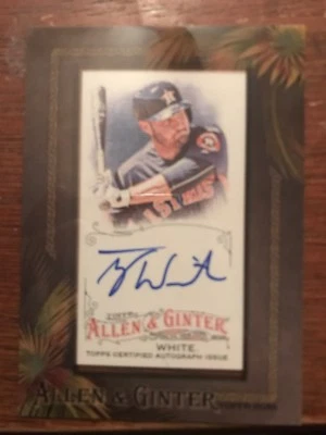 2016 Allen & Ginter Mini Autograph Tyler White Houston Astros - Image 1 of 2