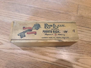 Rare Vintage Ron Llave Distilled Puerto Rican Rum Dominoes Complete Set Wooden B - Bild 1 von 5