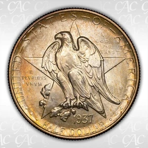 1937 Texas 50c CACG MS 67 - Picture 1 of 3