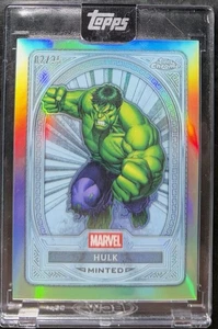 2025 Topps Marvel Mint Hulk Chrome Platinum Refractor /25 Encased - Picture 1 of 2