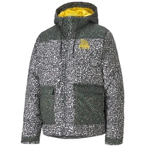 Puma X Mr Doodle Aop Full Zip Puffer Jacket Womens Size XS Casual Athletic Oute - Picture 1 of 2
