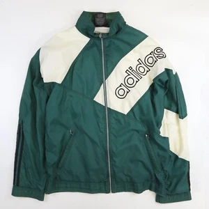 Chaqueta cortavientos vintage Adidas ligera talla grande verde - Imagen 1 de 13